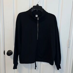 Black Quarter-Zip Pullover